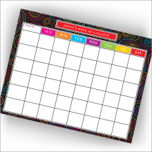 Light-Brite Calendar