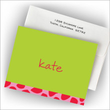 Lime Leopard Fold Note