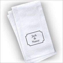 Linen Letterpress Guest Towels - Format 1