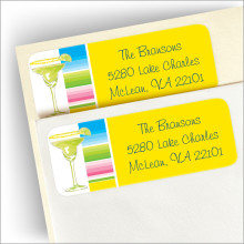 Margarita Stripes Return Address Labels