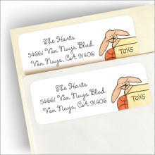 Movin' Wagon Return Address Label