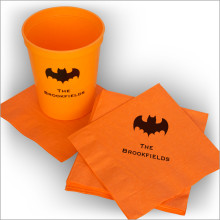 Orange Cup & Napkin Set