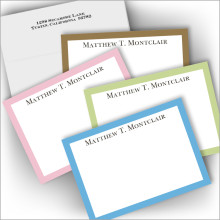 Pastel Border Correspondence Cards