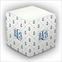 Anchors Away Self Stick Memo Cube - Style 19