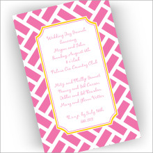 Pink Chippendale Invitations