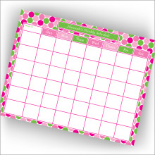 Pink Gumballs Calendar