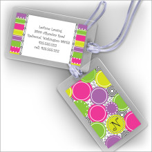 Pizazz Circles Luggage Tags