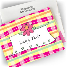Plaid Flower Notes