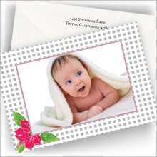 Poinsettia Photo Cards - Horizontal