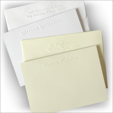 Polished Embossed Correspondence Cards