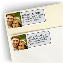 Portrait Photo Address Labels