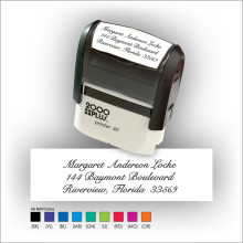 Script Text Quick Stamp - Black ink & 1 Color Refill
