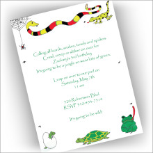 Reptile Party Invitations