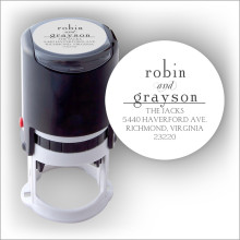 First Names Round Stamper