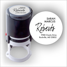 Calligraphy Name Round Stamper
