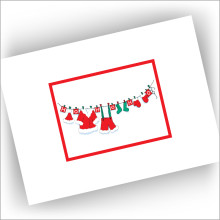 Santa's Clothesline Holiday Cards