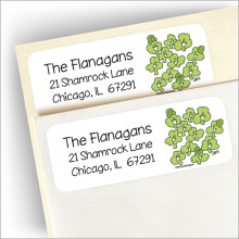 "Smilin' Shamrocks" Return Address Label
