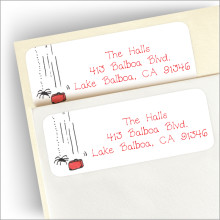 Spider's Web Return Address Label