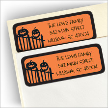 Spooky Street Return Address Label