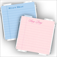 Square Lined Memos & Holder