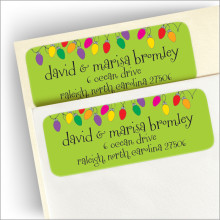 String of Lights Return Address Label