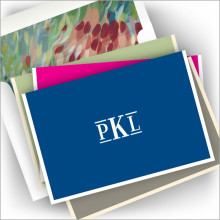 Summer Breeze Note Set - with Monogram