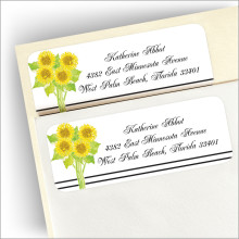 Sunflowers Address Labels