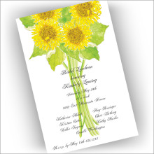Sunflowers Invitations
