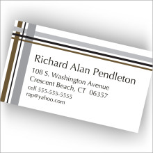 Tailored Stripe Calling Cards