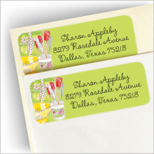 Time for Shower Return Address Labels