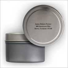 Traditional Address Labels Tin - Clear Block