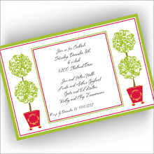 Two Topiaries Invitations