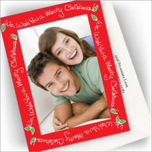 We Wish You Photo Cards - Vertical