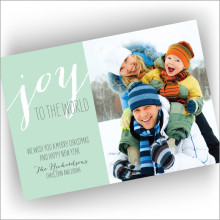 World Joy Holiday Photocard - Format 1