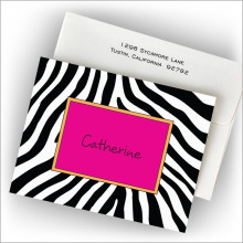 Zebra Black Fold Note