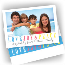 Peace Love Christmas Photocard