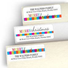 Playful Christmas Address Label