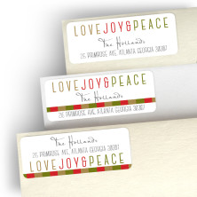 Love, Joy & Peace Address Label
