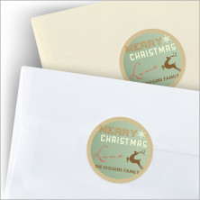 Retro Little Christmas Seals