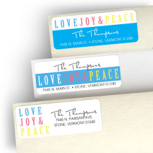 Peace, Love Address Label