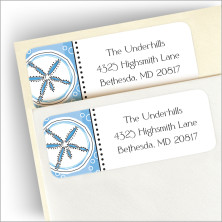 Blue Sand Dollars Address Labels