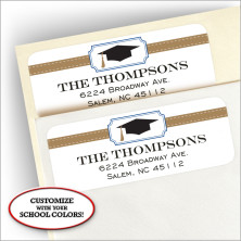 Bookplate Grad Address Labels