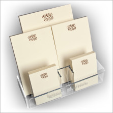 DYO Memo Pad Set and Holder - Monogram