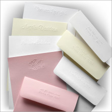 Embossed Pastel Stationery