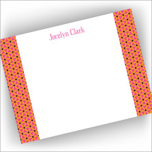 Geo Hot Pink Collection Correspondence Cards