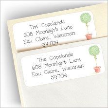 Topiary Return Address Label