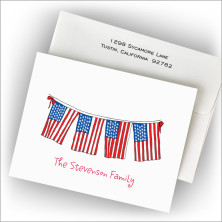 US Flag Banner Fold Notes