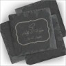 Slate Coasters with Frame Border - Script 