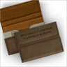 Dark Leather Business Card Holder