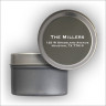 Colorful Labels Tin - Grey